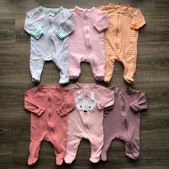 Old Navy Other - Old Navy Baby Girl Sleeper Pajama Bundle Lot